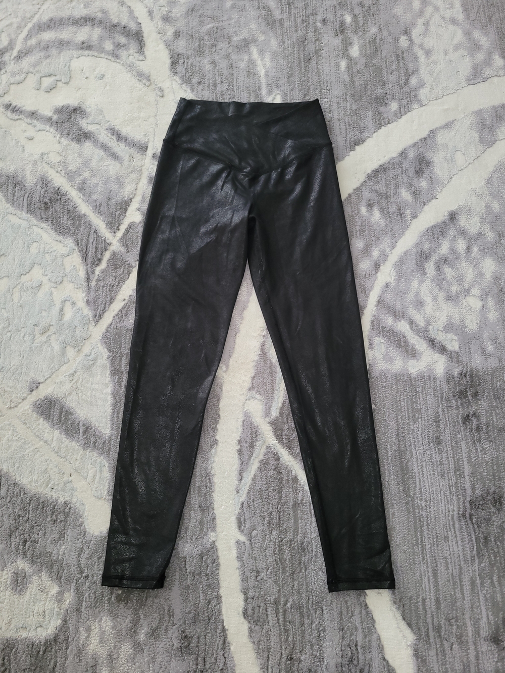 Aerie Offline Black Activewear Leggings with Logo Print Size M